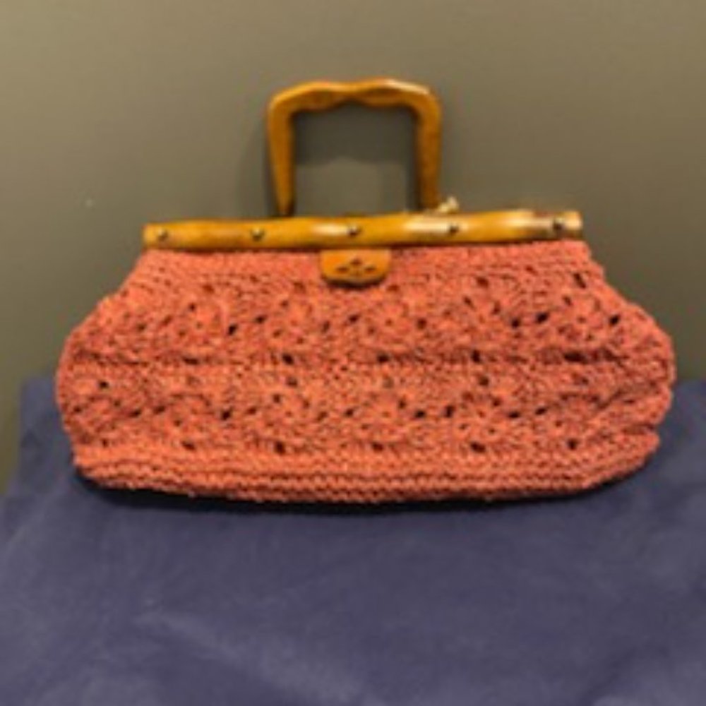 Patricia Nash Women's Carmen Wooden Frame Crochet Handbag - Picture 3 of 3